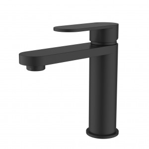 Sora SS Matte Black Basin Mixer